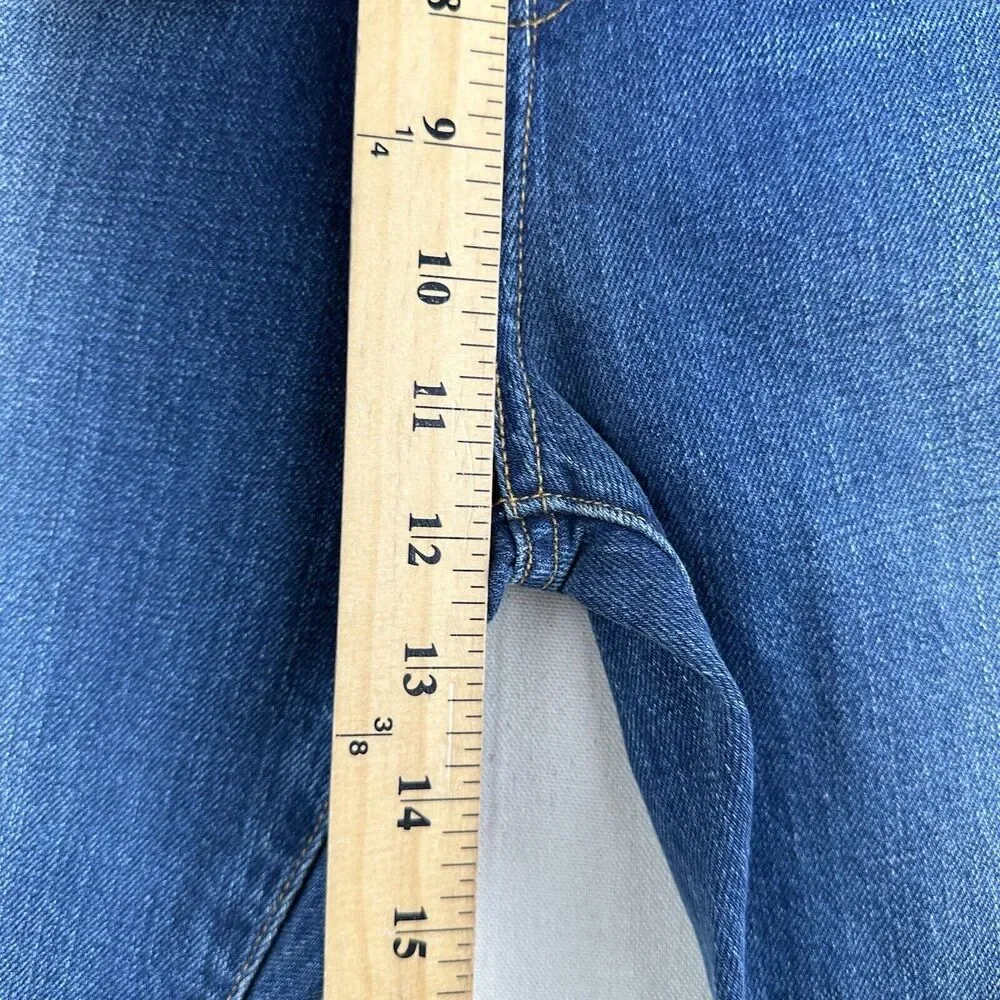 Outerknown Dune High Rise Slim‎ Fit Jeans Women’s 31 Blue Denim Stretch Pants